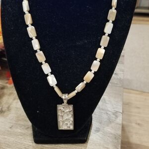 Mother of Pearl Necklace with Enhancer